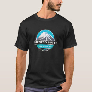 Crested Butte CO Rocky Mountain Snow Capped Mounta T-Shirt