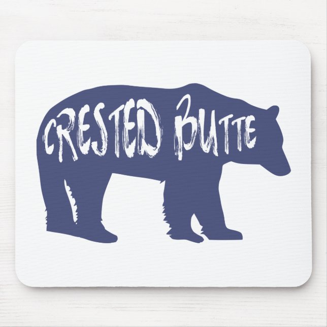 Crested Butte Colorado Bear Mouse Pad (Front)