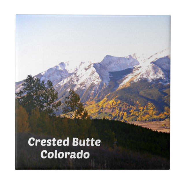 Crested Butte, Colorado Ceramic Tile (Front)
