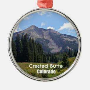 Crested Butte, Colorado Metal Tree Decoration