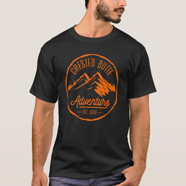 Crested Butte Colorado mountains rivers forest T-Shirt (Front)