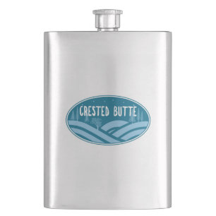 Crested Butte Colorado Outdoors Hip Flask