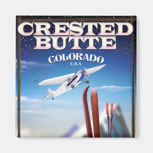 Crested Butte Colorado travel poster Magnet