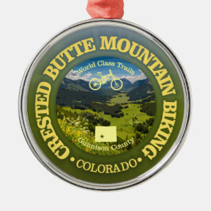 Crested Butte (MTB C) Metal Ornament