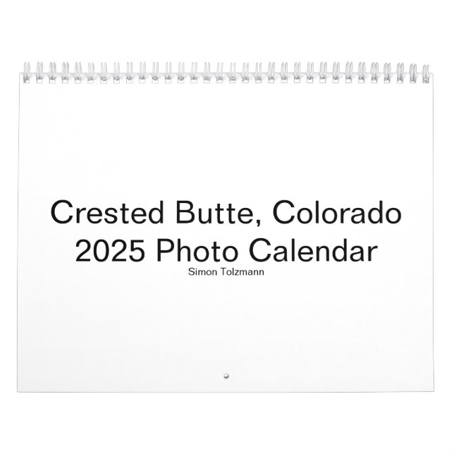 Crested Butte Photo Calendar - 2025 (Cover)