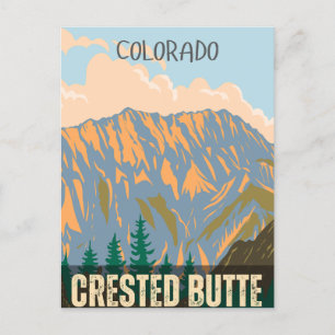 Crested Butte rocky mountains colorado gifts Postcard