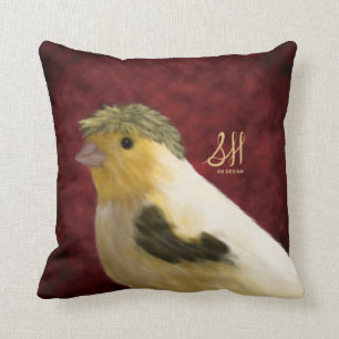 Crested Canary Cushion