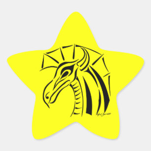 Crested Dragon Sticker Star