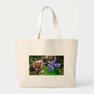Crested Dwarf Iris Large Tote Bag