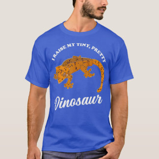 Crested Gecko I Raise Tiny Dinosaur Reptile T-Shirt