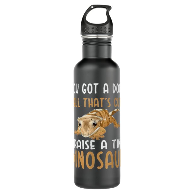 Crested Gecko Owner Crested Gecko Pet Crested Geck 710 Ml Water Bottle (Front)