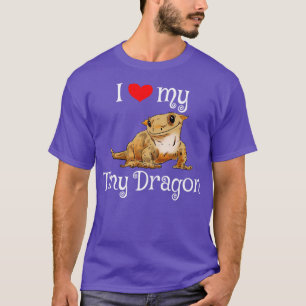 Crested Gecko Tiny Dragon Gecko Lover Cute Crestie T-Shirt