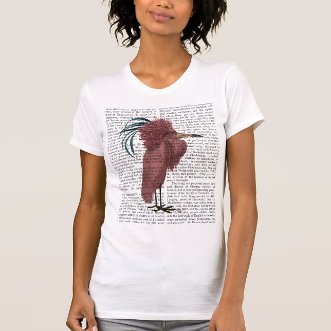 Crested Marsala Bird T-Shirt (Front)