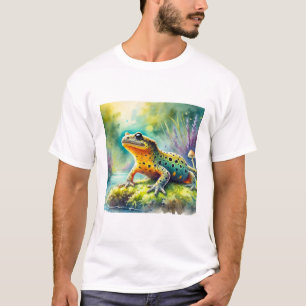 Crested Newt 120924AREF111 - Watercolor T-Shirt