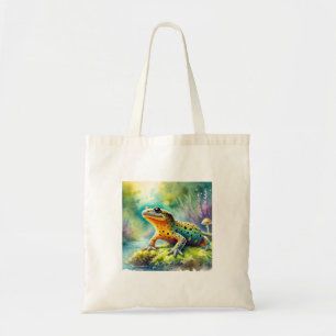 Crested Newt 120924AREF111 - Watercolor Tote Bag