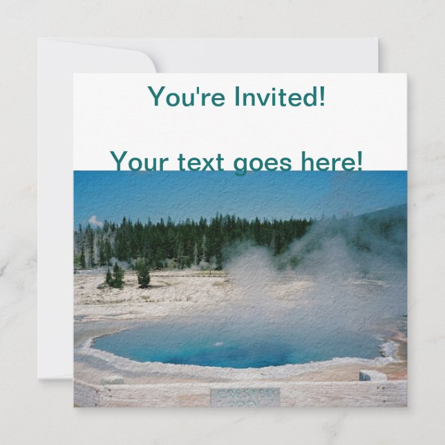 Crested Pool Invitation (Front)