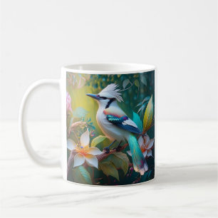Crested Teal Winged Jay Coffee Mug