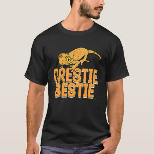 Crestie Bestie Gecko Reptiles Reptile Owner Graph T-Shirt