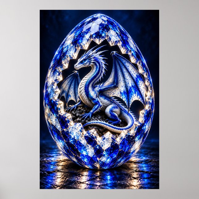 Cresting Wave Dragon Egg Poster (Front)