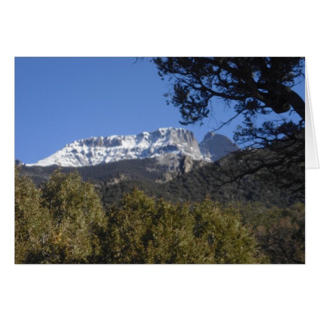 Crestone Mountain Colorado Card (Front Horizontal)