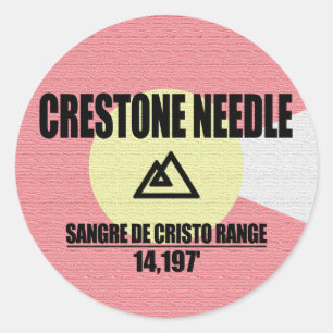 Crestone Needle Classic Round Sticker
