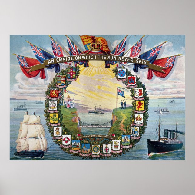 Crests of British Colonies Poster (Front)