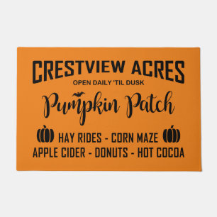 CRESTVIEW ACRES PUMPKIN PATCH DOORMAT