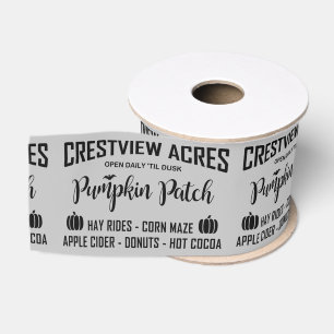 CRESTVIEW ACRES PUMPKIN PATCH Ribbon Grosgrain Ribbon