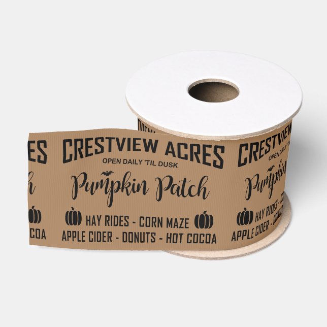 CRESTVIEW ACRES PUMPKIN PATCH Ribbon Grosgrain Ribbon (Spool)
