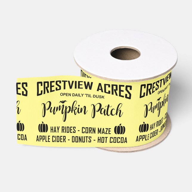CRESTVIEW ACRES PUMPKIN PATCH Ribbon Grosgrain Ribbon (Spool)