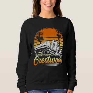 Crestwood Kentucky Ky Tourism Semi Stuck On Railro Sweatshirt