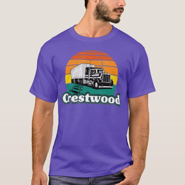 Crestwood Kentucky KY Tourism Semi Stuck on T-Shirt (Front)