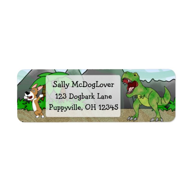 Cretaceous Corgi Return Address Label (Front)