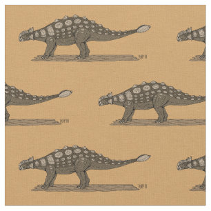 Cretaceous Dinosaur Ankylosaurus Fabric
