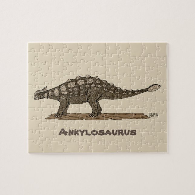 Cretaceous Dinosaur Ankylosaurus Jigsaw Puzzle (Horizontal)