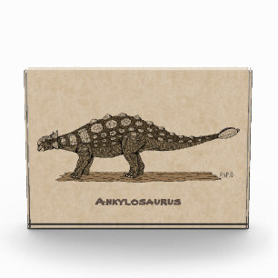 Cretaceous Dinosaur Ankylosaurus Photo Block