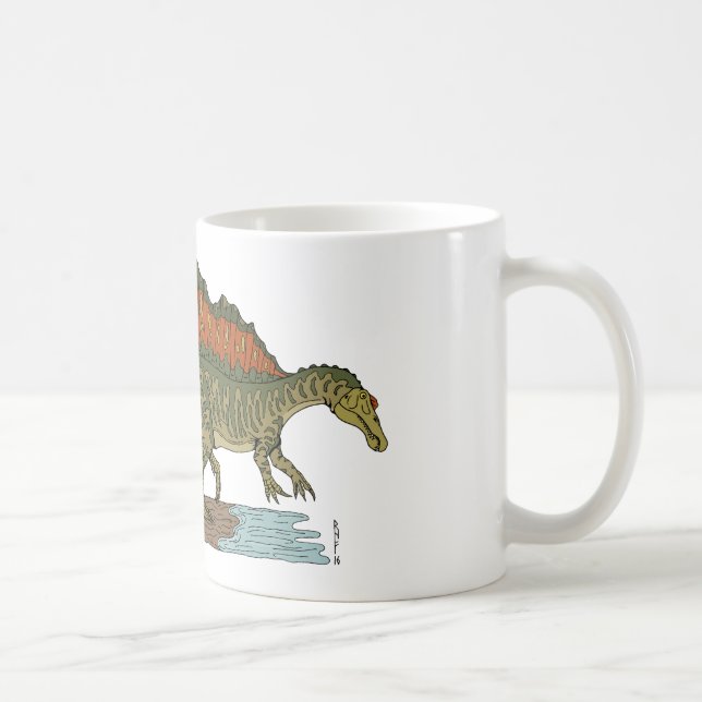 Cretaceous Dinosaur Spinosaurus Coffee Mug (Right)