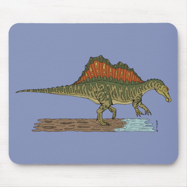Cretaceous Dinosaur Spinosaurus Mouse Pad (Front)