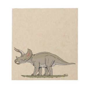 Cretaceous Dinosaur Triceratops Notepad