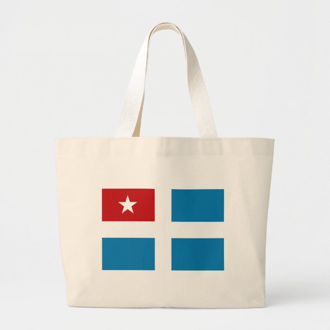 Cretan State Flag Large Tote Bag (Front)