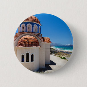 Crete 6 cm round badge