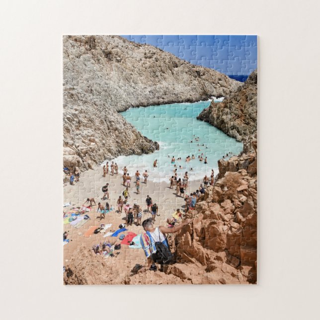 Crete Beach Puzzle (Vertical)