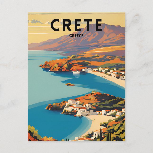 Crete Greece Travel Postcard (Front)