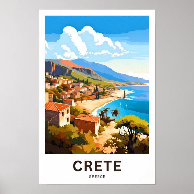 Crete Greece Travel Print (Front)