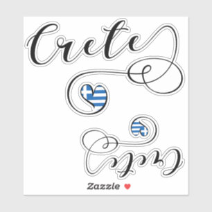 Crete Heart Flag, Greece, Cretan