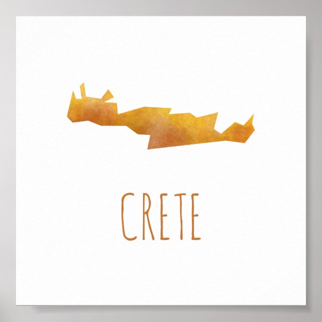 Crete Map Poster (Front)