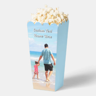 Crete Your Own Photo Popcorn Boxes Custom Text