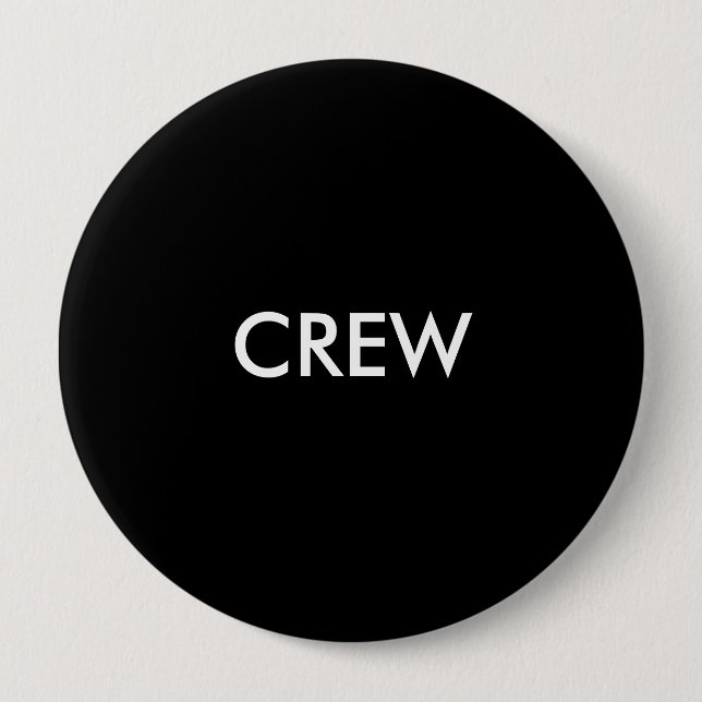 CREW 10 CM ROUND BADGE (Front)