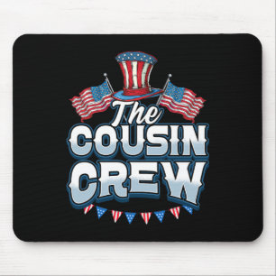 Crew 4th Of July Family Matching Group Cousin Crew Mouse Pad