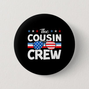 Crew 4th Of July Patriotic American Family Matchin 6 Cm Round Badge